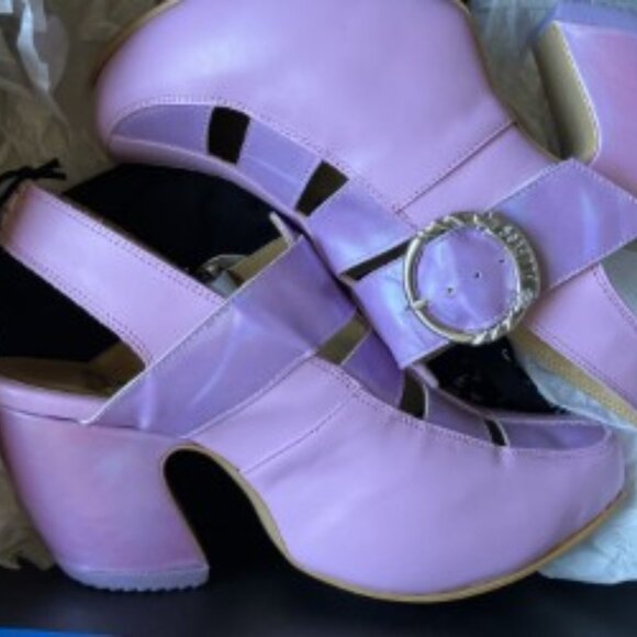 John Fluevog "Gator" Fisherman Platform Sandals - Picture 1 of 3